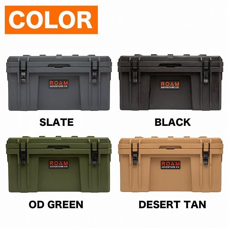 選べる2色 ROAM ADVENTURE CO. RUGGED CASE 82L SLATE ラギットケース 82リットル ODグリーン|デザートタン ローム アドベンチャー