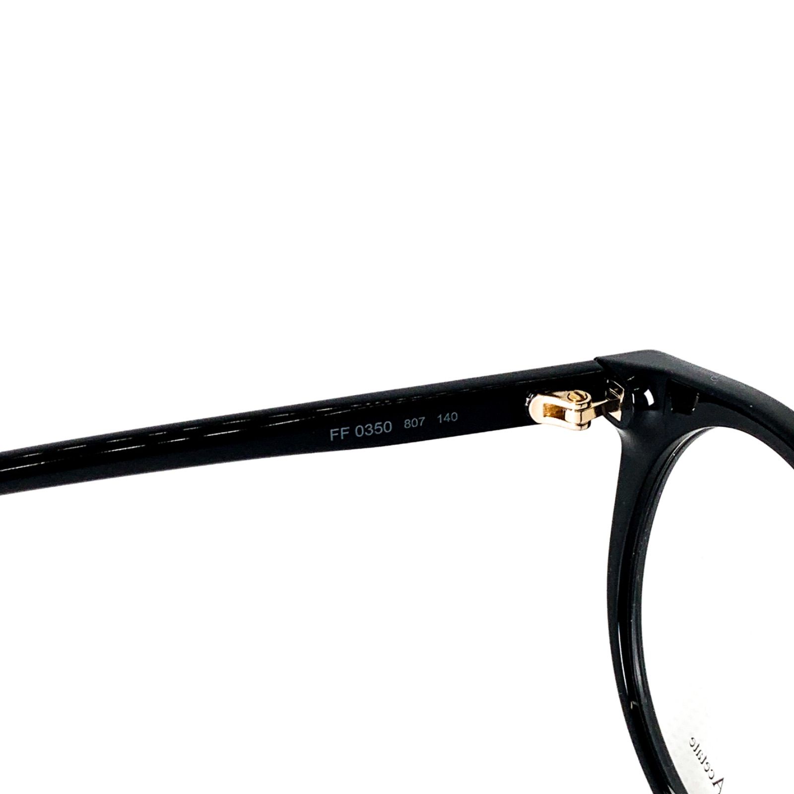 正規店低価FENDI フェンディ メガネ FF0350 ブラック 金 サングラス/メガネ