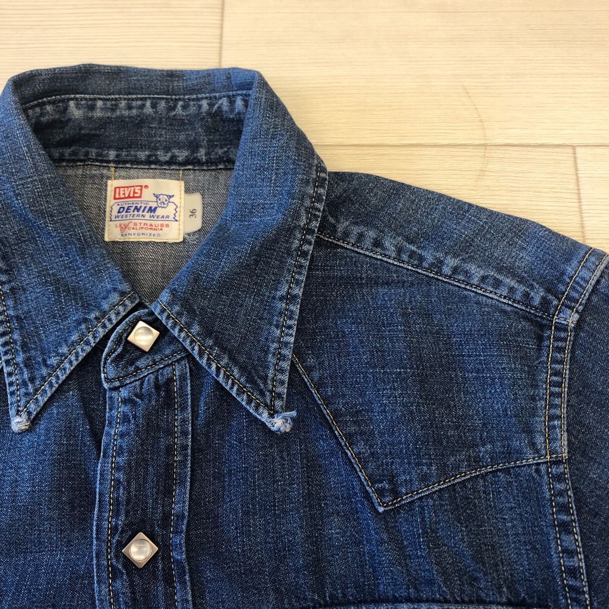 br>LEVI'S <br>デニムウエスタンシャツ 日本製 61504-53 0100