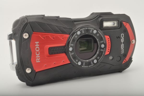RICOH リコー WG-60 レッド 本格防水デジタルカメラ 14メートル防水 耐