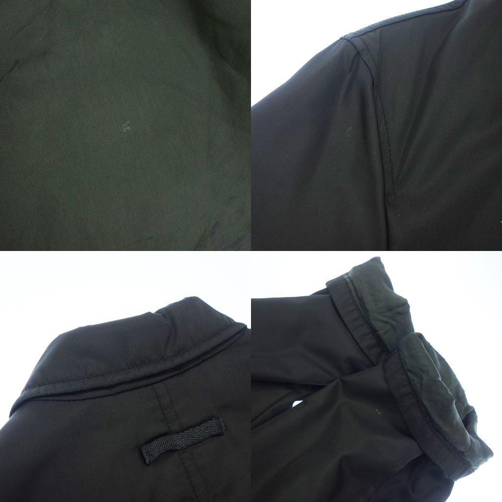 プラダ ステンカラーコート ナイロン メンズ M 黒 PRADA【AFB32】 www
