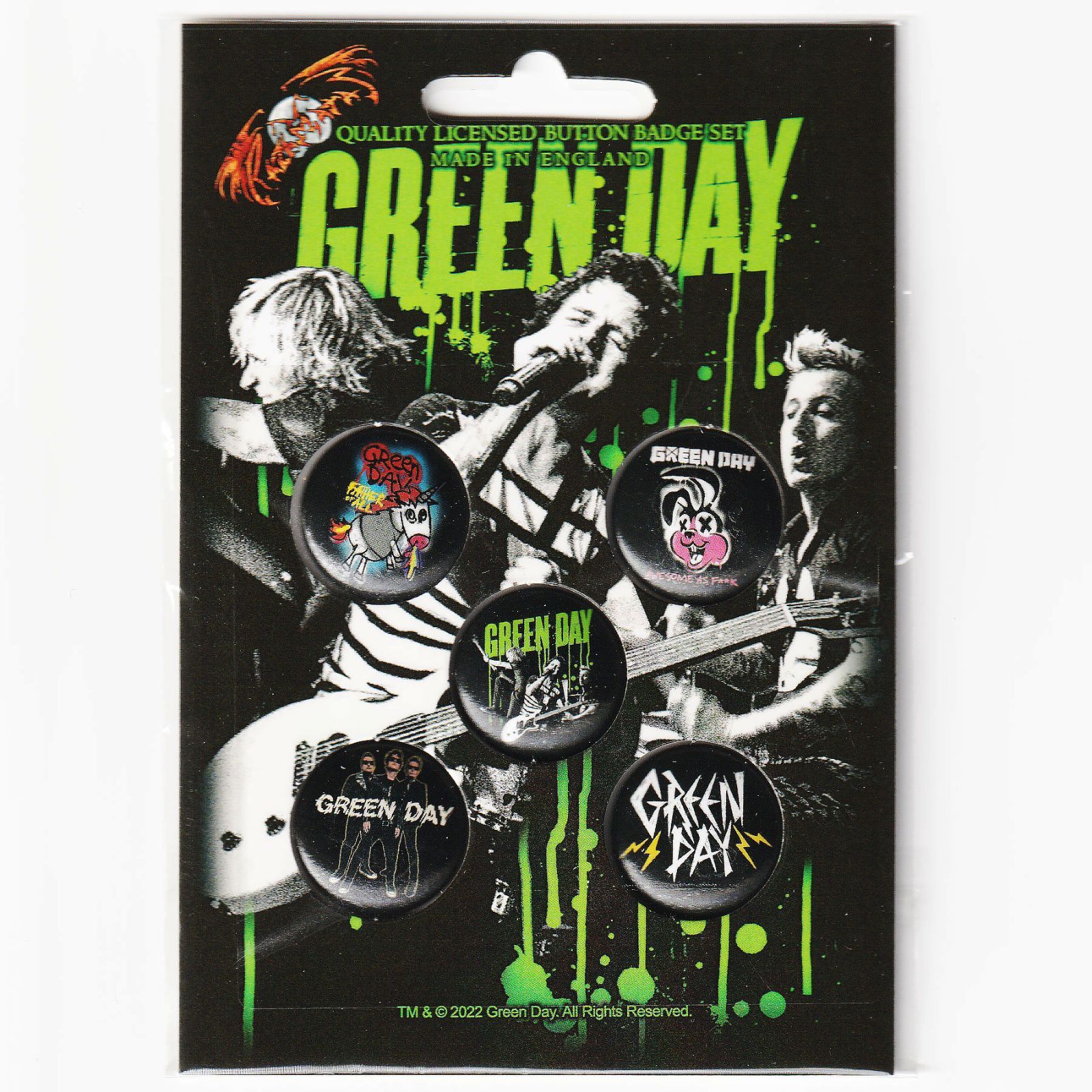 オフィシャル バンド缶バッジ グリーンデイ GREEN DAY Revolution 5個セット メルカリ