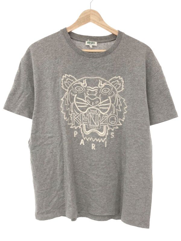 KENZO ケンゾー Classic Tiger T-Shirts タイガー刺繍Tシャツ グレー M