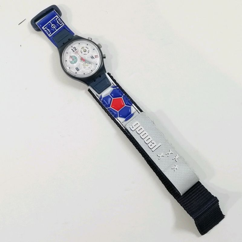 Swatch Chrono サッカー 時計 中古】【送料無料】スウォッチ メンズ クォーツ クロノグラフ