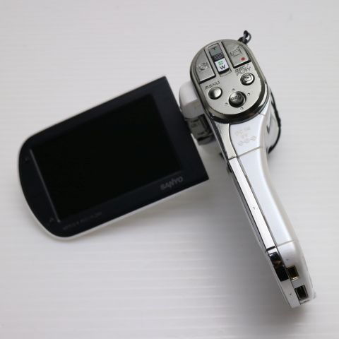 美品 DMX-CG100 ホワイト 即日発送 SANYO Xacti デジタルビデオカメラ
