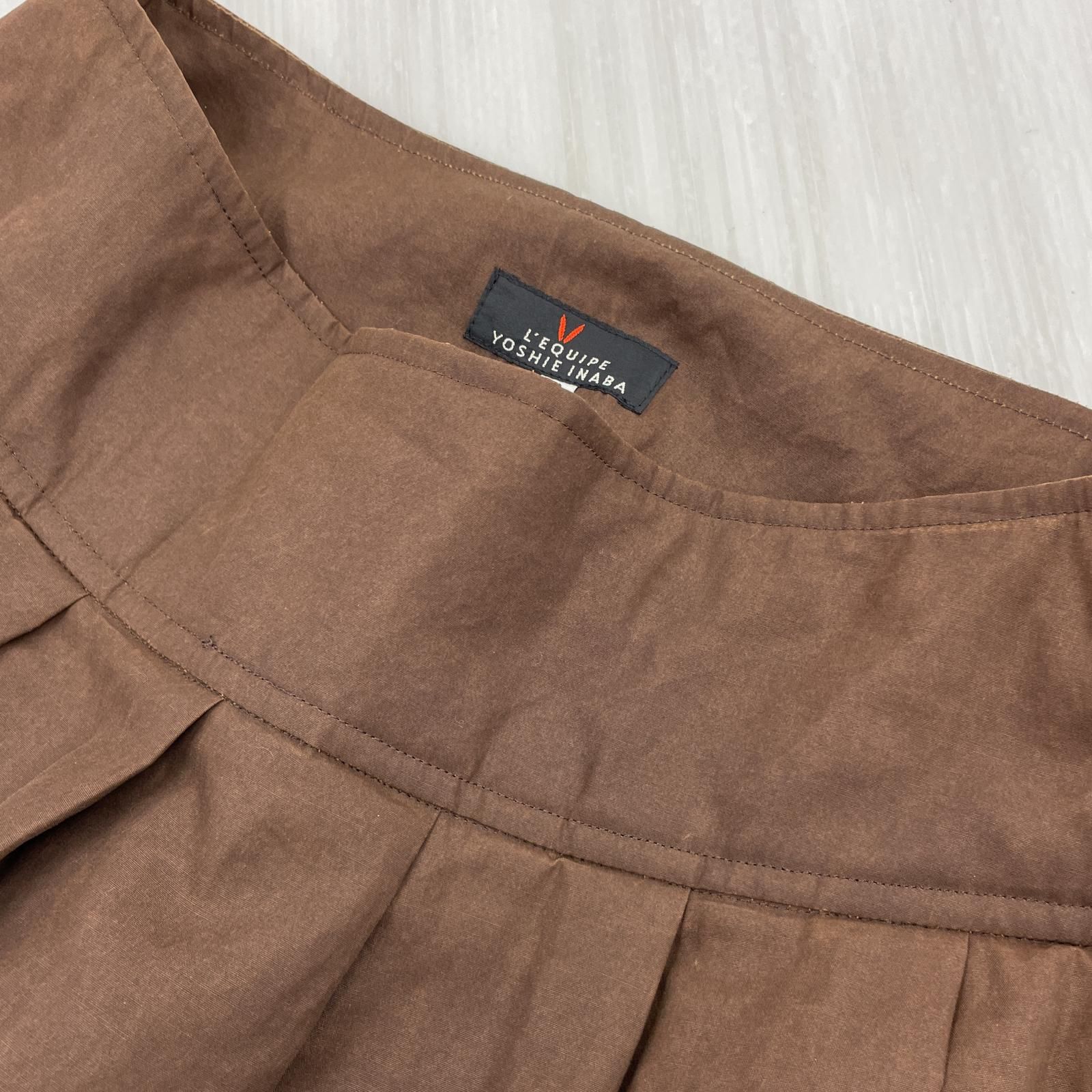 L'EQUIPE YOSHIE INABA レキップ ヨシエイナバ プリーツスカート
