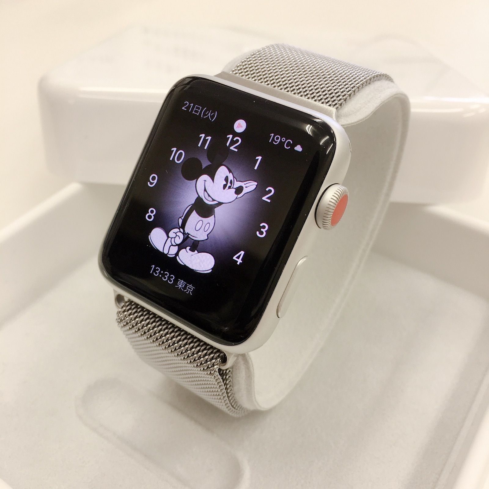 アップル Apple Watch3 42mm シルバーアルミ フォッグスポーツアップル代表カラー