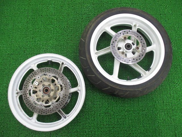 NSR250R MC21 純正中古フロントホイール ホンダ NSR250R フロントホイール 赤 純正 中古 バイク 部品