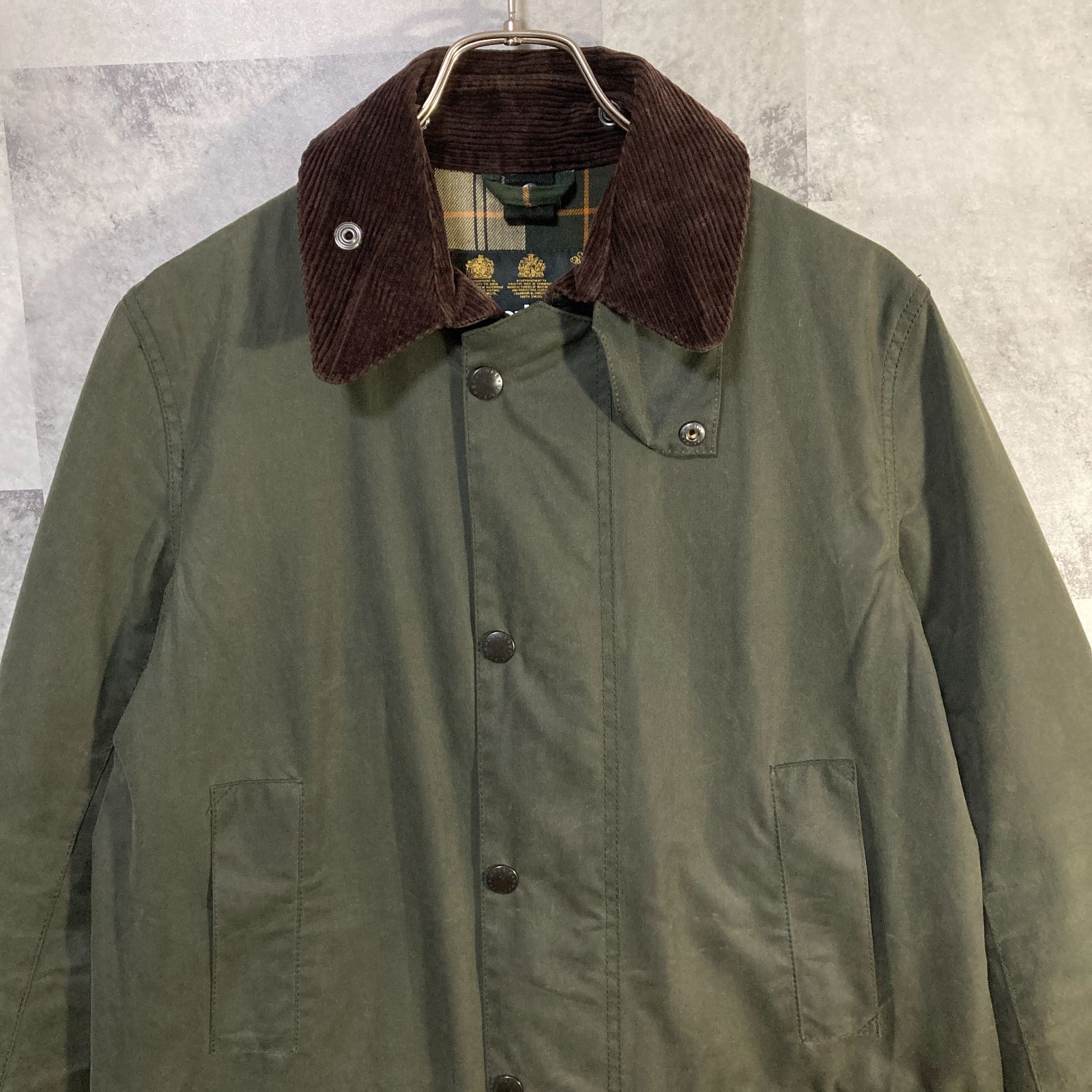 英国製 Barbour バブアー オイルドジャケット SL BORDER セージ 36 - メルカリ