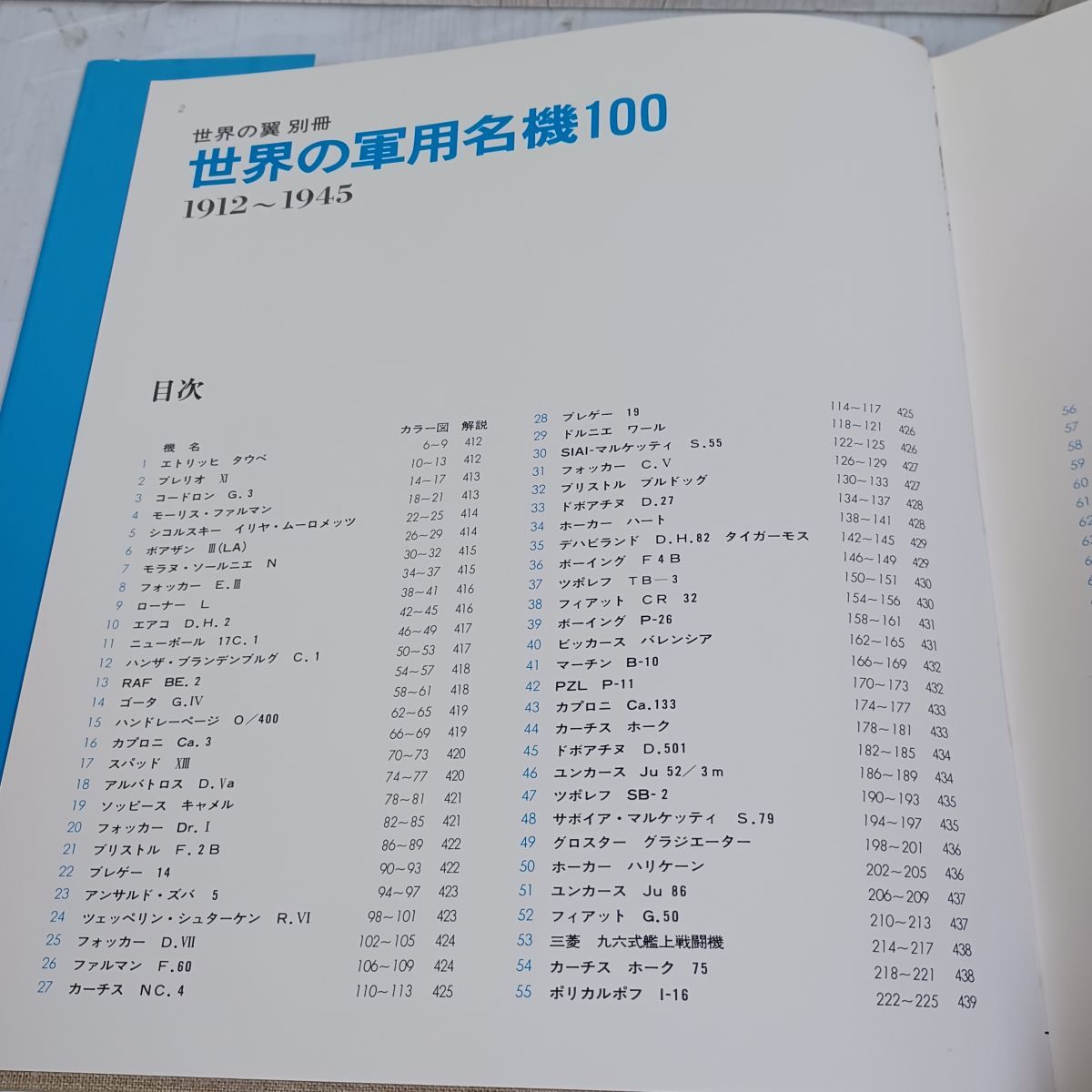 精密5面図 世界の軍用名機100 1912-1945 解説 木村秀政 函付