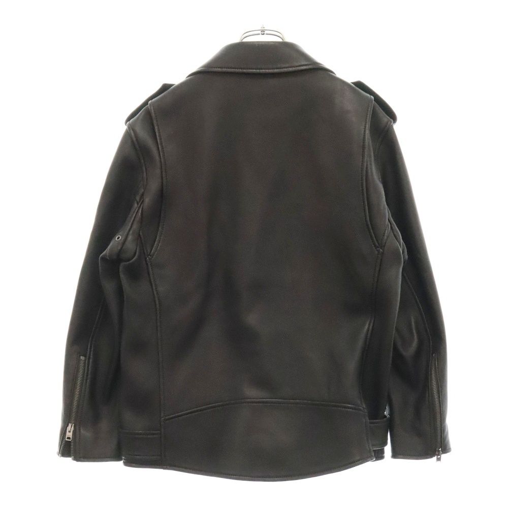 COACH ブラック ダブルライダースジャケット 連休限定価格COACH ブラック レザーダブルライダースジャケット