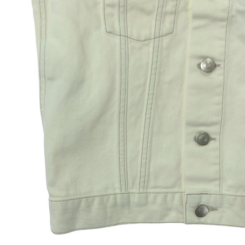 【美品】  Maison Margiela / メゾンマルジェラ | 2021SS | デニム ベスト | S | ホワイト | レディース 美品】 Maison Margiela / メゾンマルジェラ | 2021SS | デニム ベスト