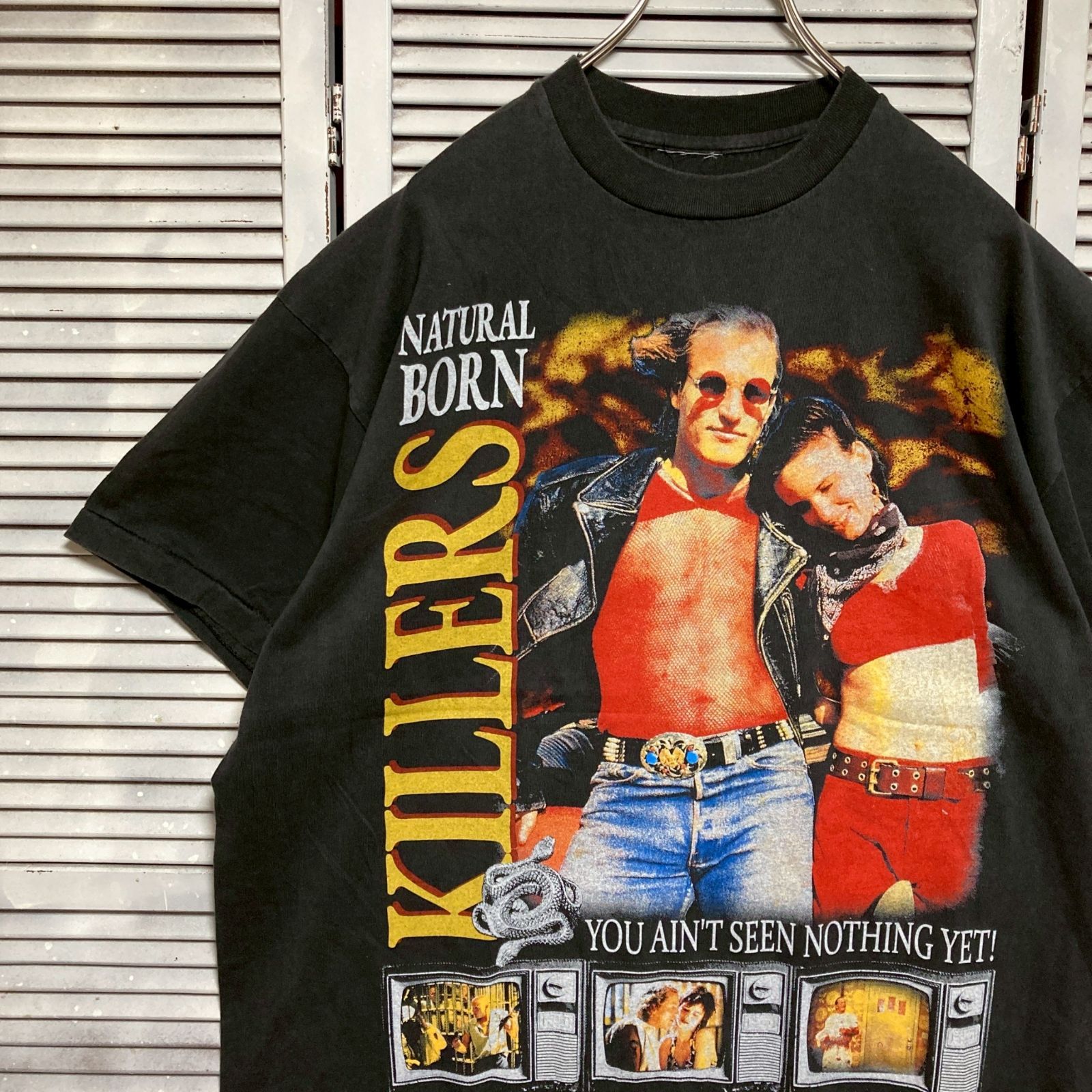 mm] BFFJ ムービー Tシャツ 古着 黒 ナチュラルボーンキラーズ NATURAL