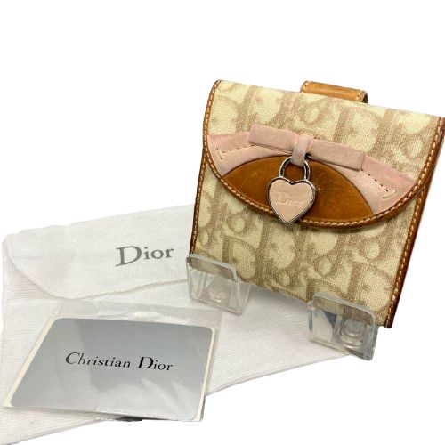 クリスチャンディオール トロッター　ロマンティック　折財布　ハート Christian Dior（クリスチャンディオール） トロッター