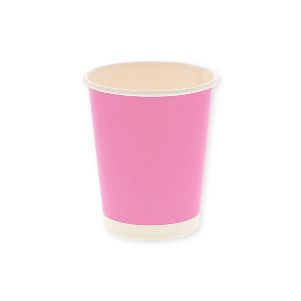 シモジマHEIKO 紙コップ ペーパーカップ アイス ホット兼用 8オンス 295ml ピンク 口径80mm 0045359311セット 1000個 50個×20パック