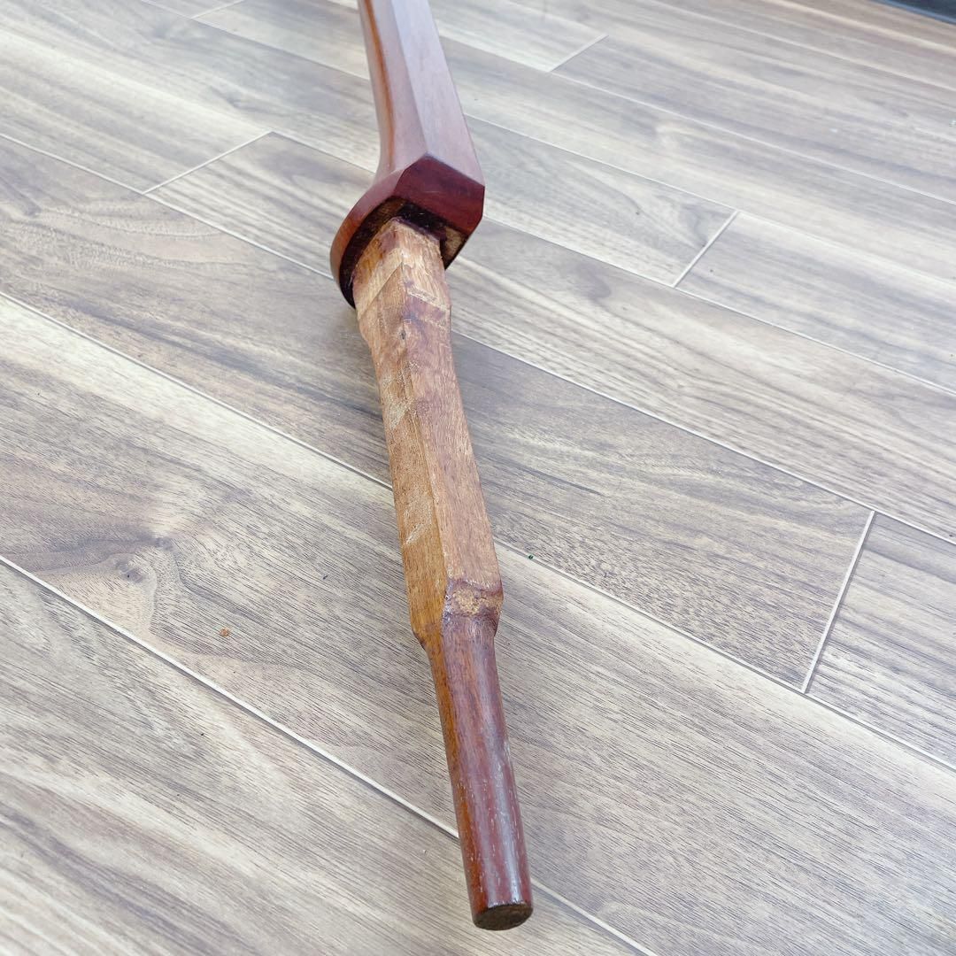 【激安大特価！】 津軽三味線 中棹 花梨 人工皮 丸打胴 延棹 和楽器