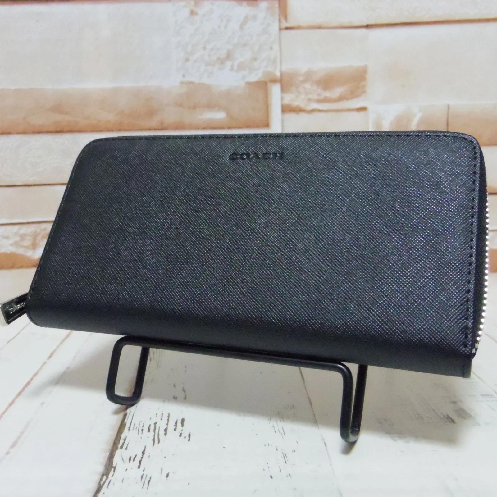 新品】COACH コーチ 長財布 財布 レザー ラウンドファスナー