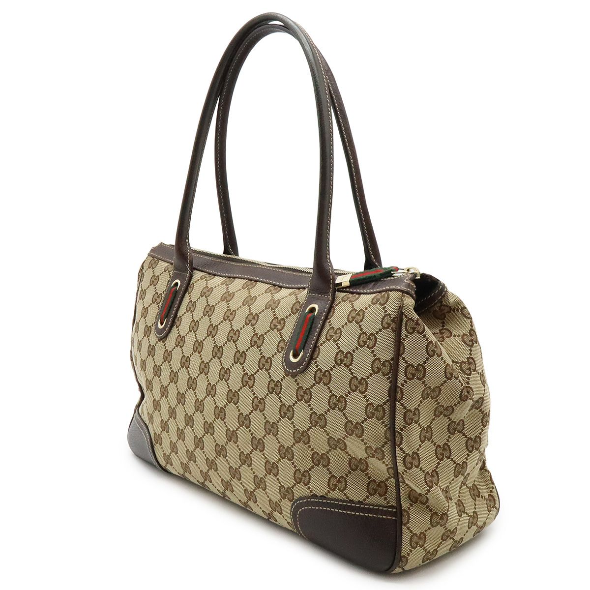 グッチ GGキャンバス プリンシー ハンドバッグ 177052 GUCCI グッチ プリンシー GGキャンバス リボン シェリーライン