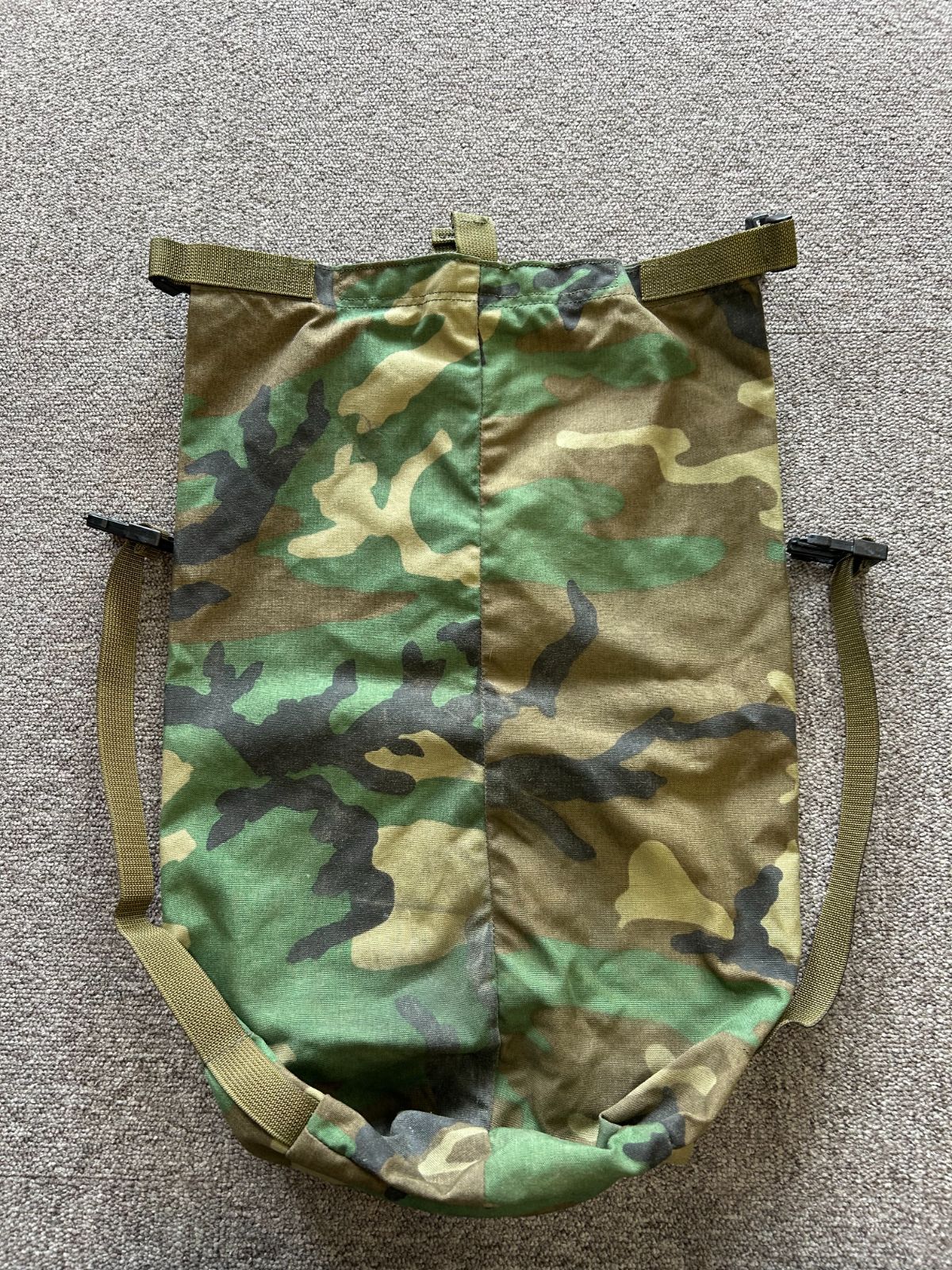 米軍実物】80's~ ケミカルスーツ 用 キャリアバッグ ウッド