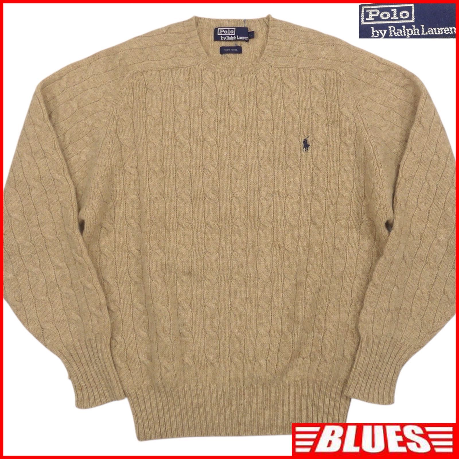 POLO RALPH LAUREN ラルフローレン セーター ニット L 古着 メンズ 