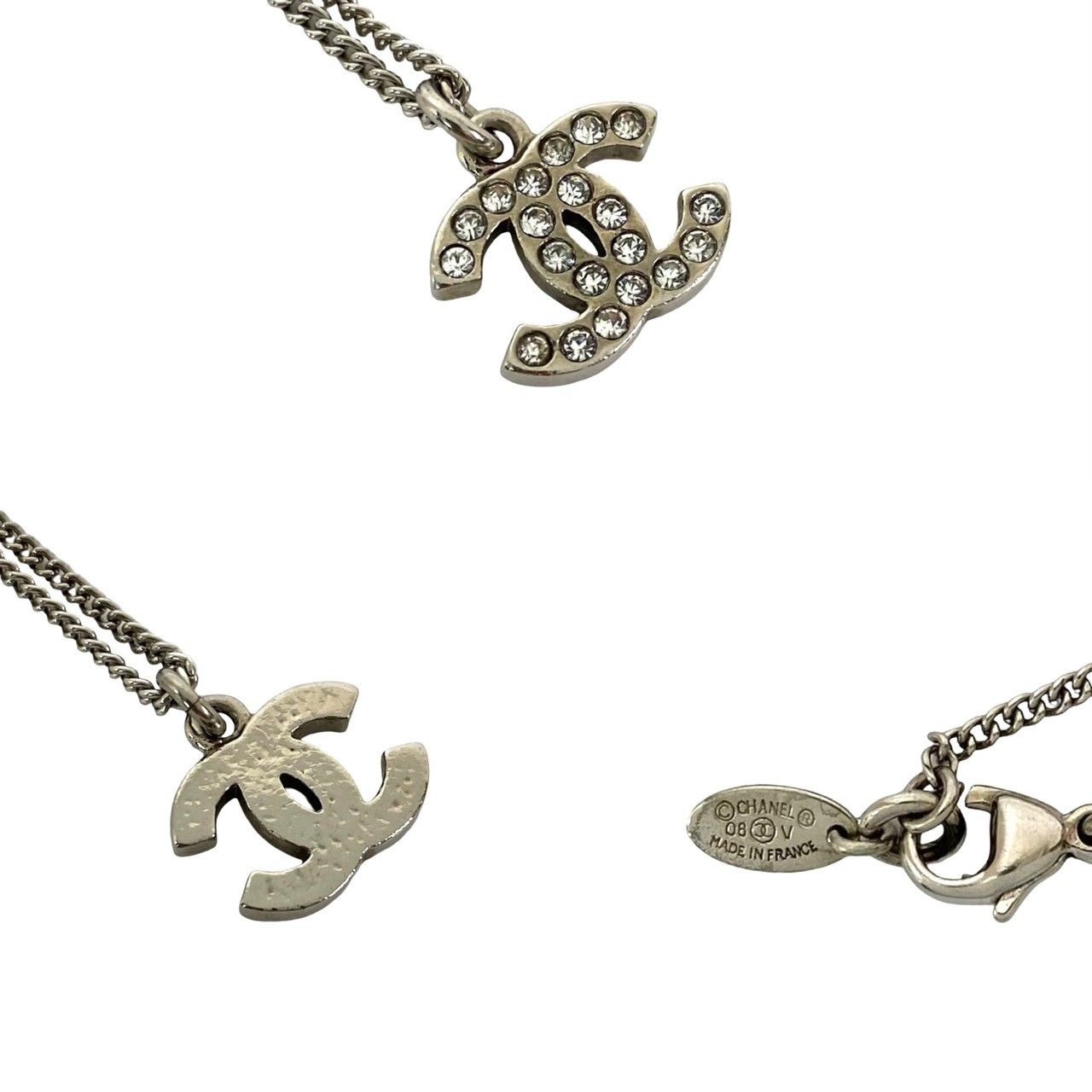 CHANEL CCロゴ ストーン装飾 ピアス(片耳用) CHANEL（シャネル） 送料無料 CCマーク ラインストーン ピアス