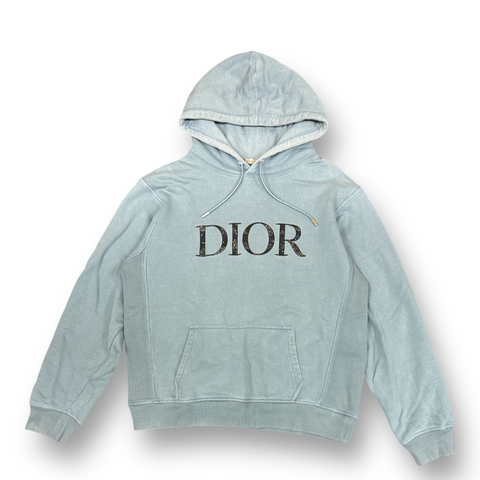 DIOR 21ss ピータードイグ パーカー DIOR 21SS DIOR AND PETER DOIG ロゴ刺繍パーカー フーディー