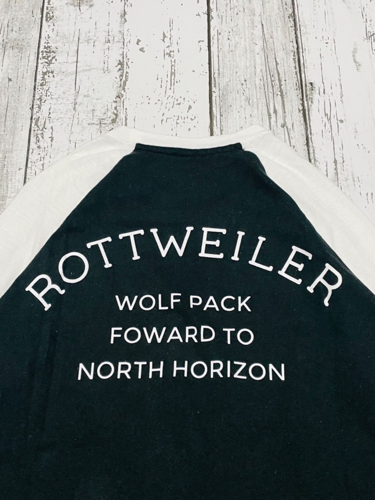 ROTTWEILER ロットワイラー ラグラン 七分袖 長袖 リンガー Tシャツ S