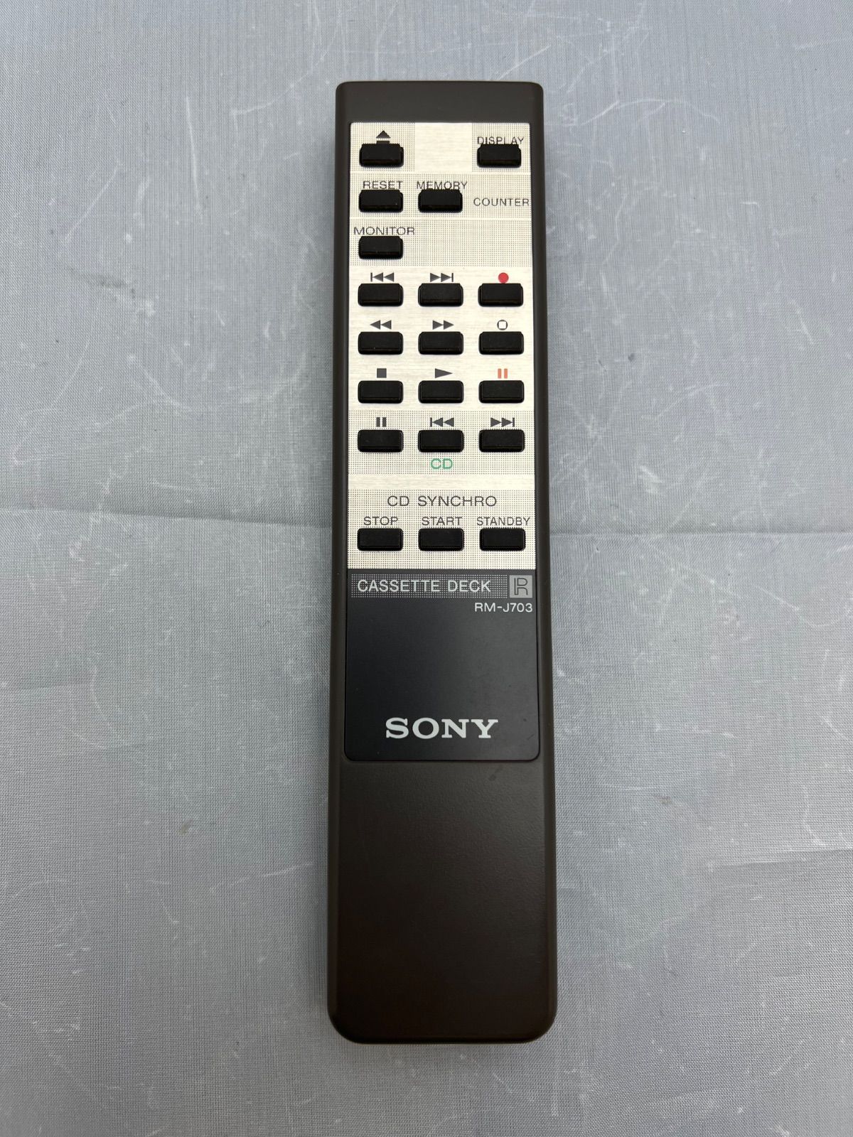赤外線チェック済 ソニー SONY 純正 カセットデッキ CASSETTE DECK リモコン RM-J703