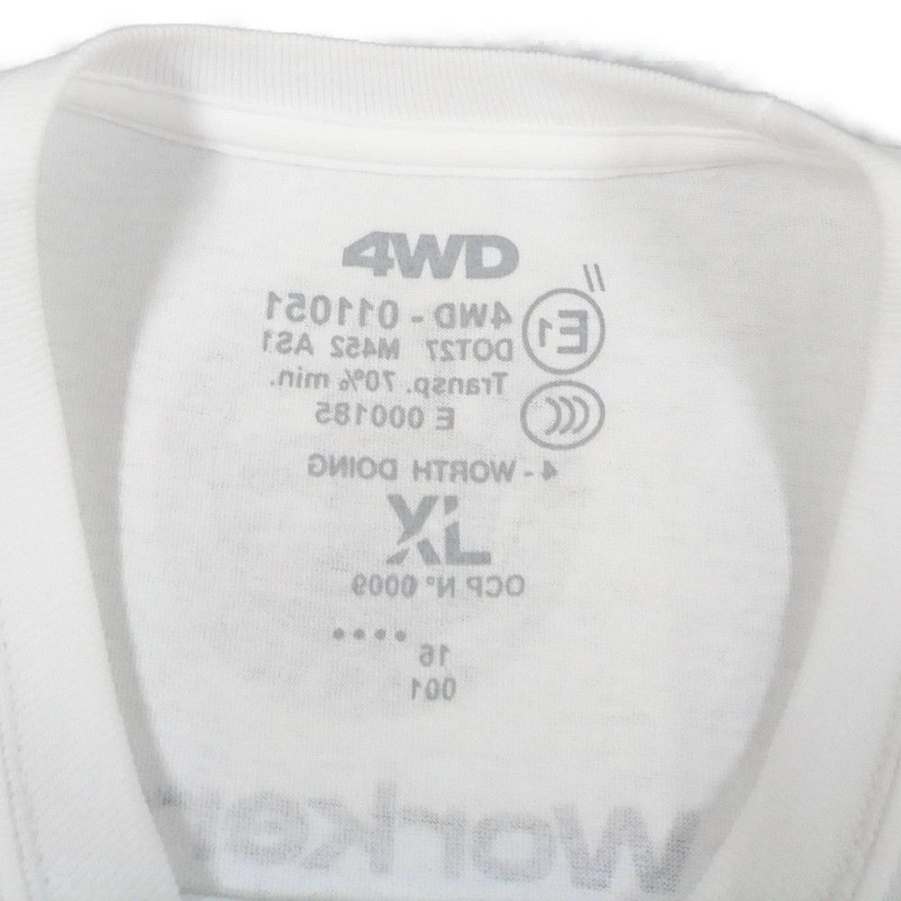 4WD 半袖Ｔシャツ ホワイト サイズXL 正規品 / B3511