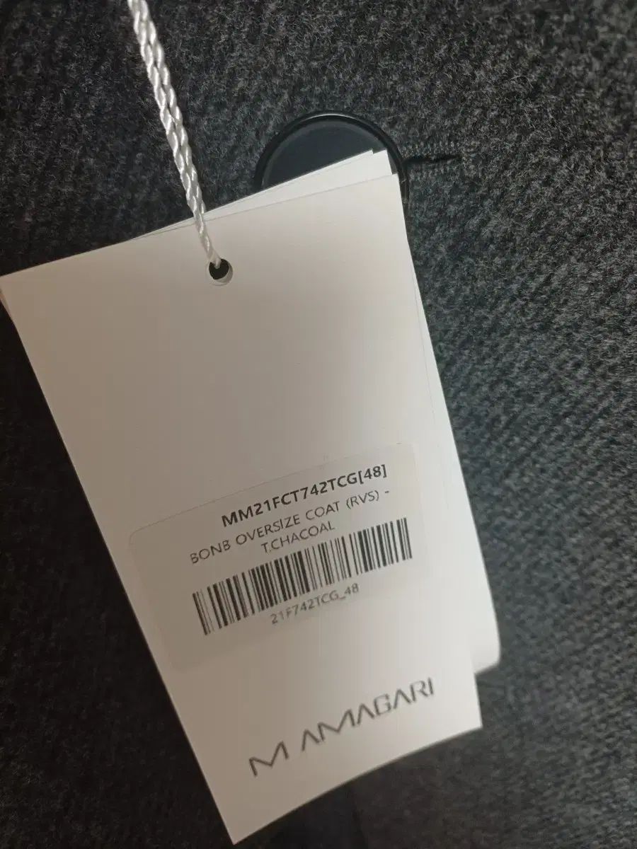 48 MAMA GARI ポンコート ツイル チャコール
