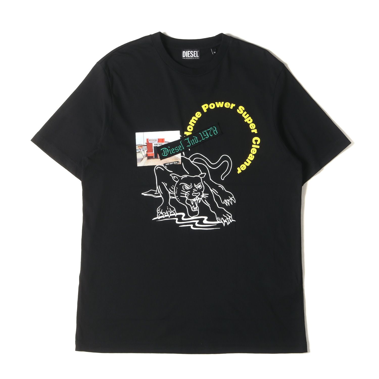DIESEL Tシャツ　Mサイズ　黒 DIESEL ブラック Tシャツ M サイズ DIESEL ロゴTシャツ ブラック M