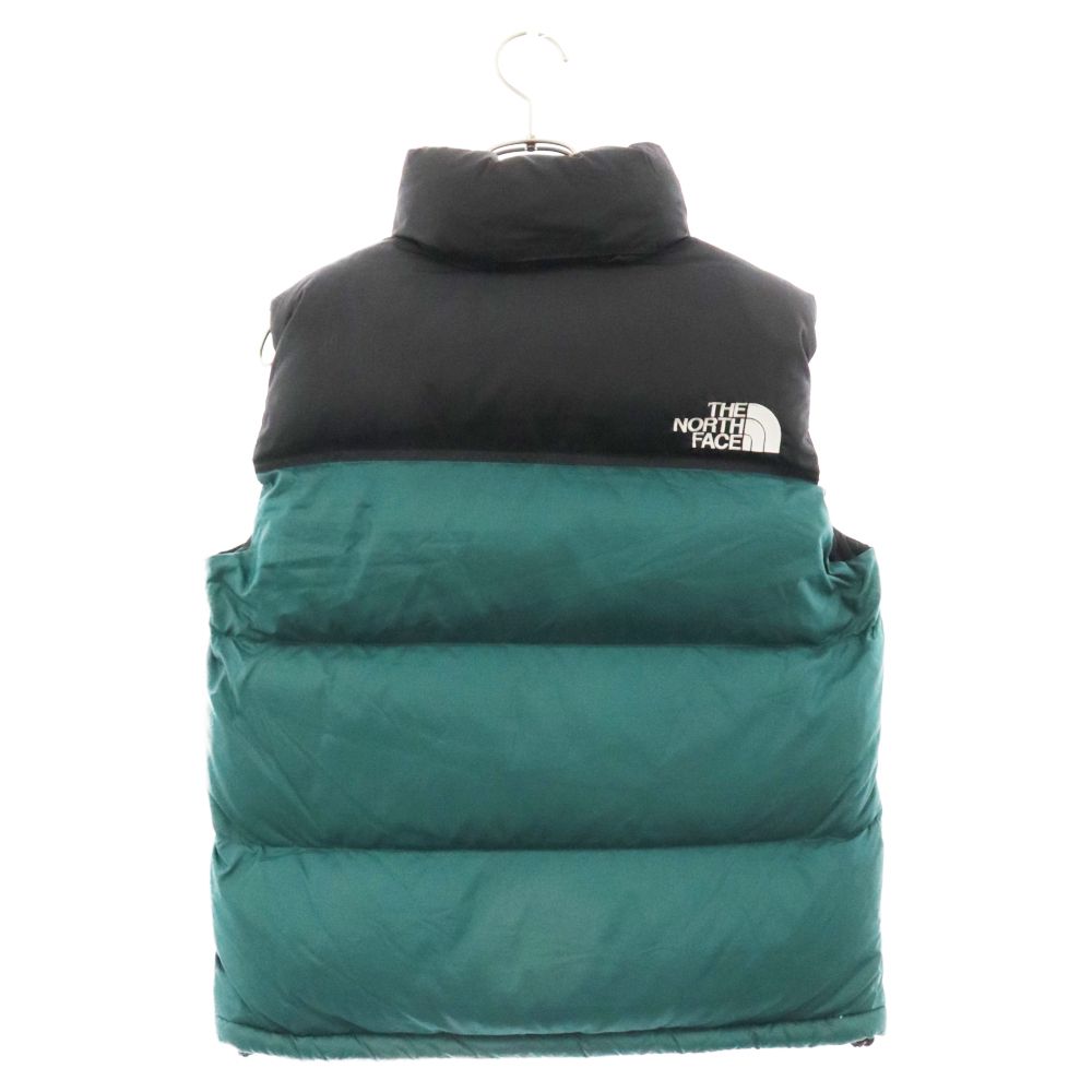実寸確認要 美品 THE NORTH FACE ダウンベストS（ND91843） S/グリーン