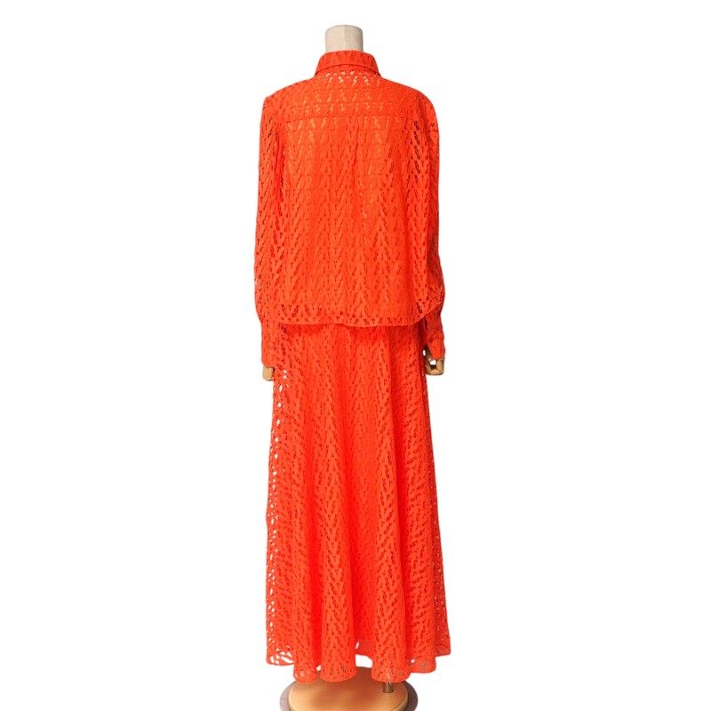 RED VALENTINO フリルロングスカート 38 RED VALENTINO フリルロング  