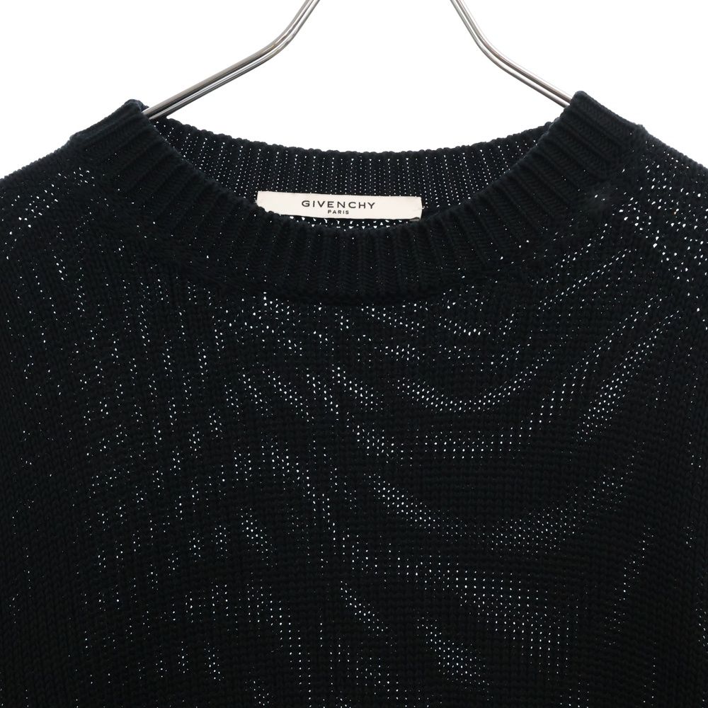 GIVENCHY (ジバンシィ) I Feel Love Damage Knit Sweater ロゴ