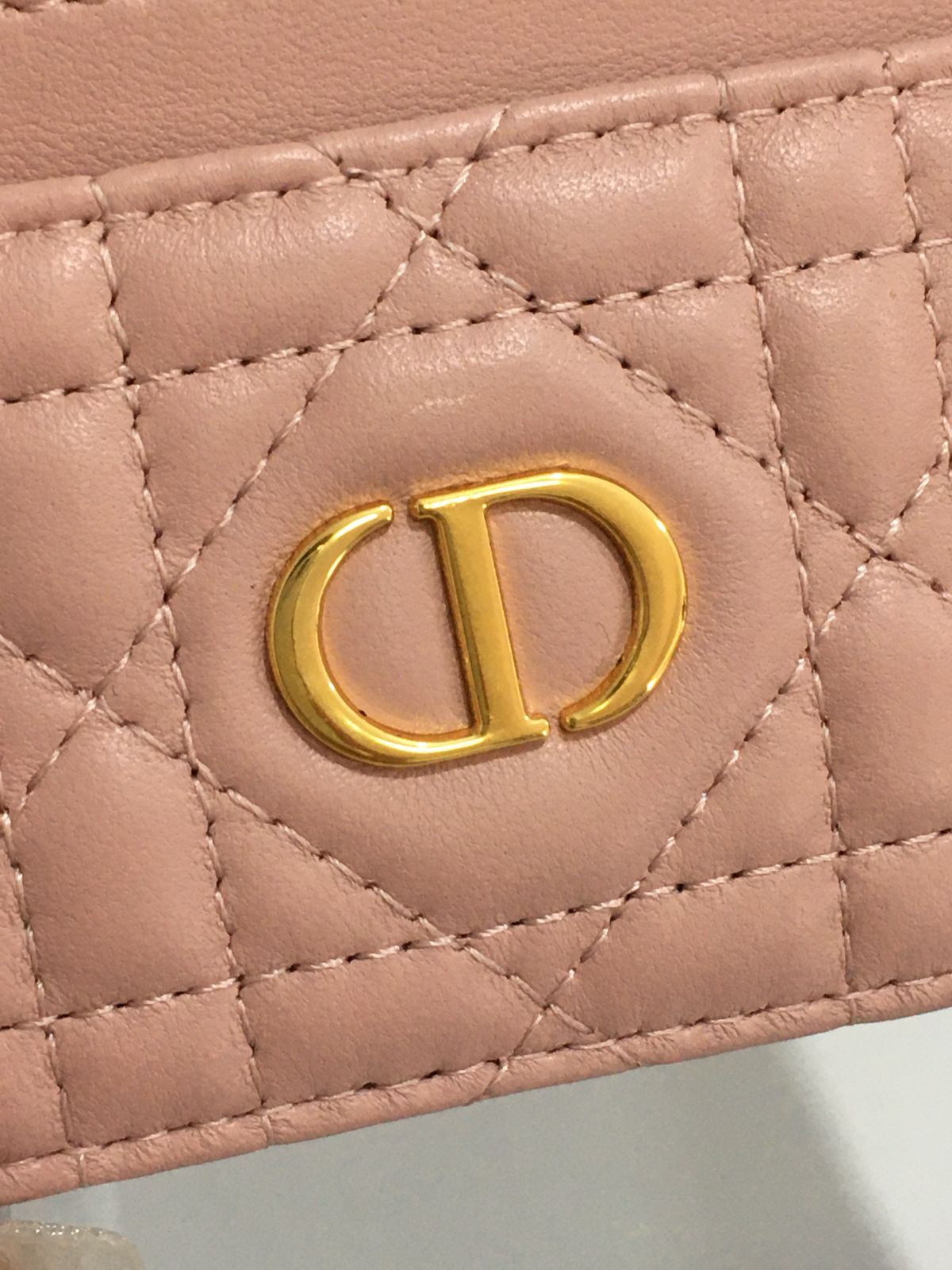 Christian Dior クリスチャンディオール カードケース 名刺入れ 定期入れ カーフレザー ピンク