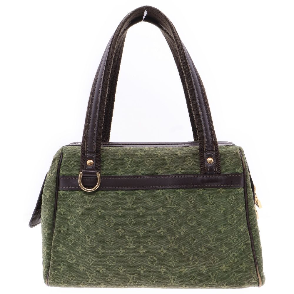LOUIS VUITTON (ルイヴィトン) ジョゼフィーヌPM マイクロモノグラムキャンバストートバッグ M92415 グリーン
