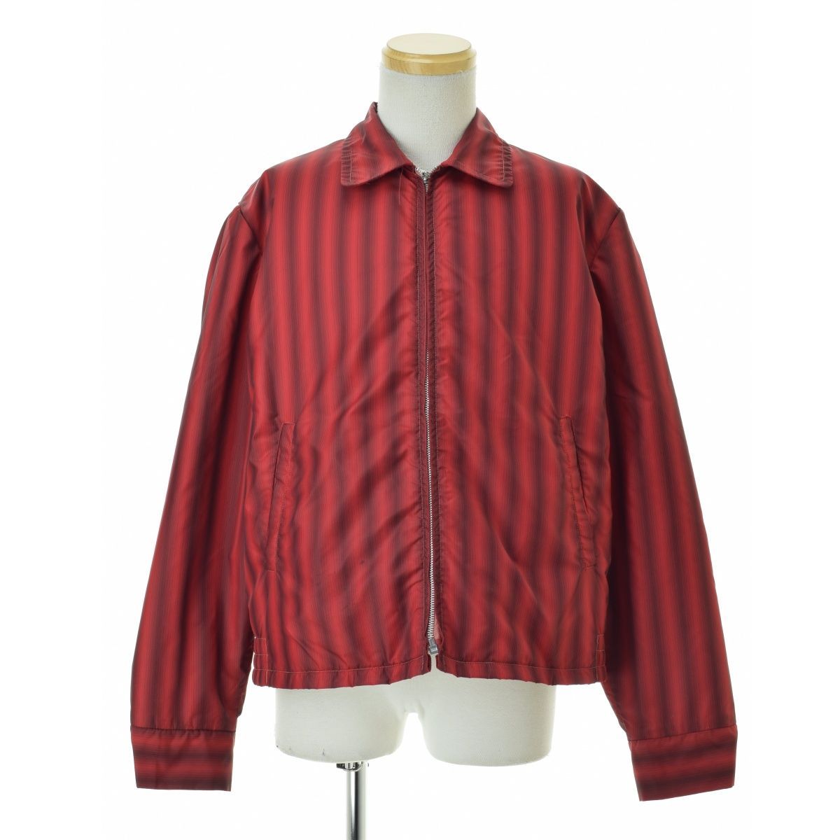 【VINTAGE】70～80s オンブレストライプ CLIX ZIPPER アルミジップジャケット
