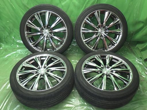 【中古】WEDS レオニス 18インチ ヨコハマ ブルーアース