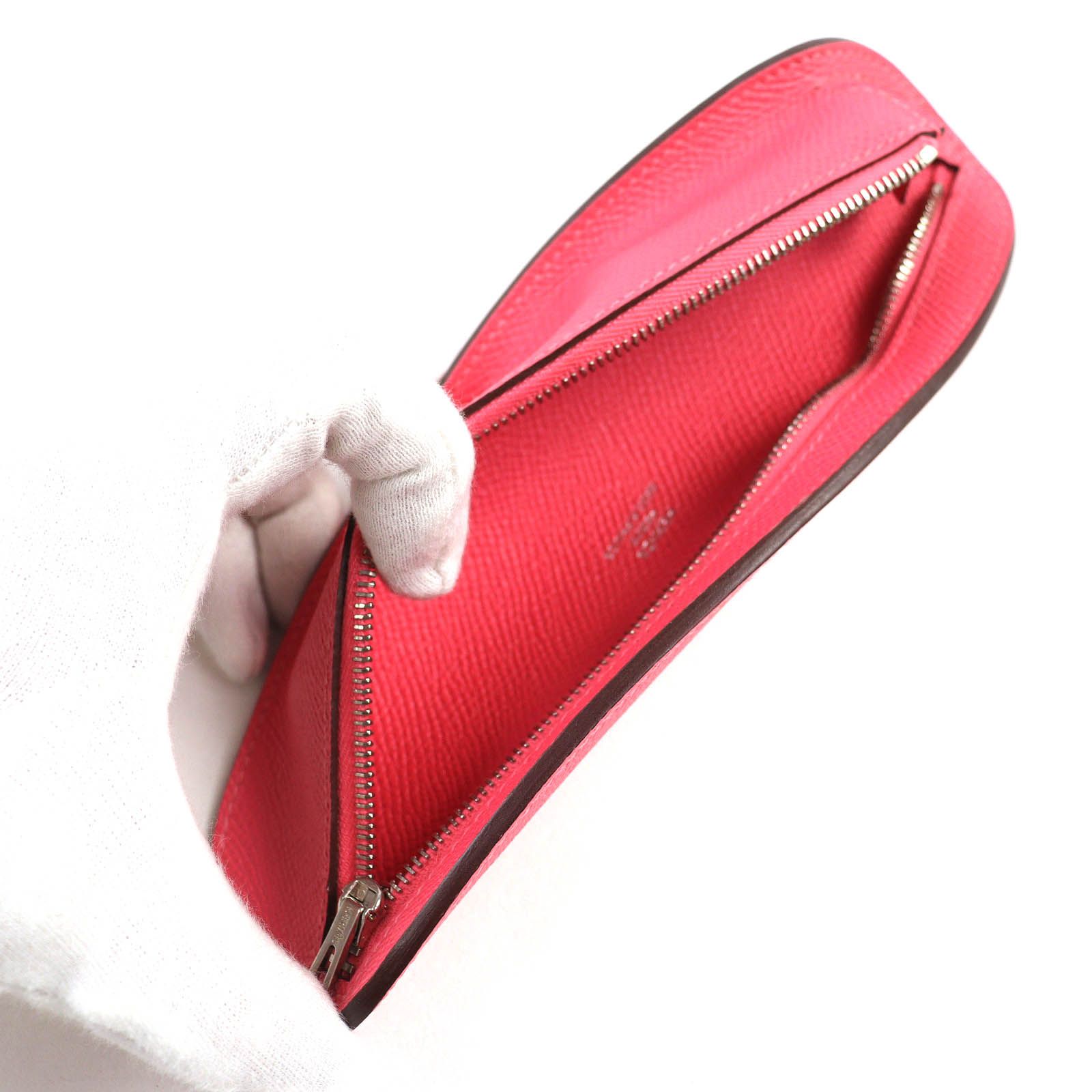 極美品△HERMES エルメス 073760CK8W ヴォーエプソン ローズアザレ  