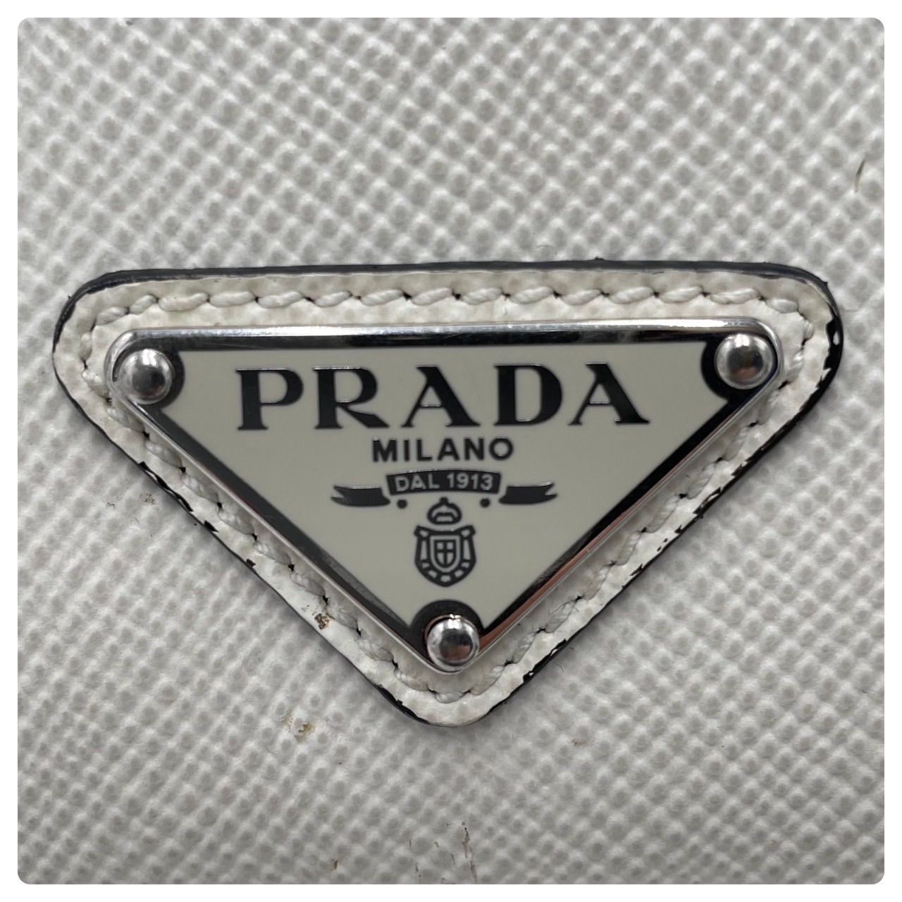 良品】 PRADA プラダ ショルダーバッグ トートバッグ 三角ロゴプレート