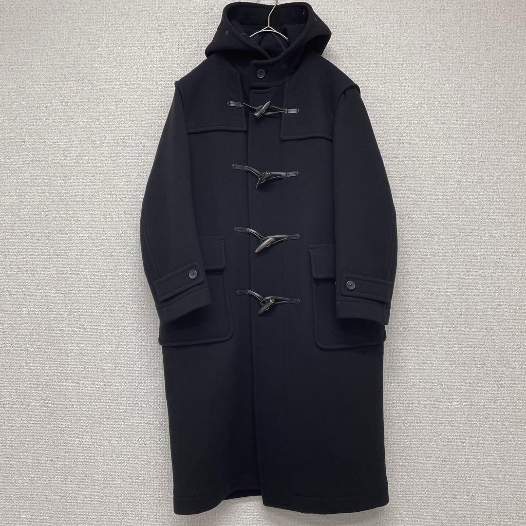 YLEVE イレーヴ ダッフルコート ロング 黒 ブラック ウール サイズ0