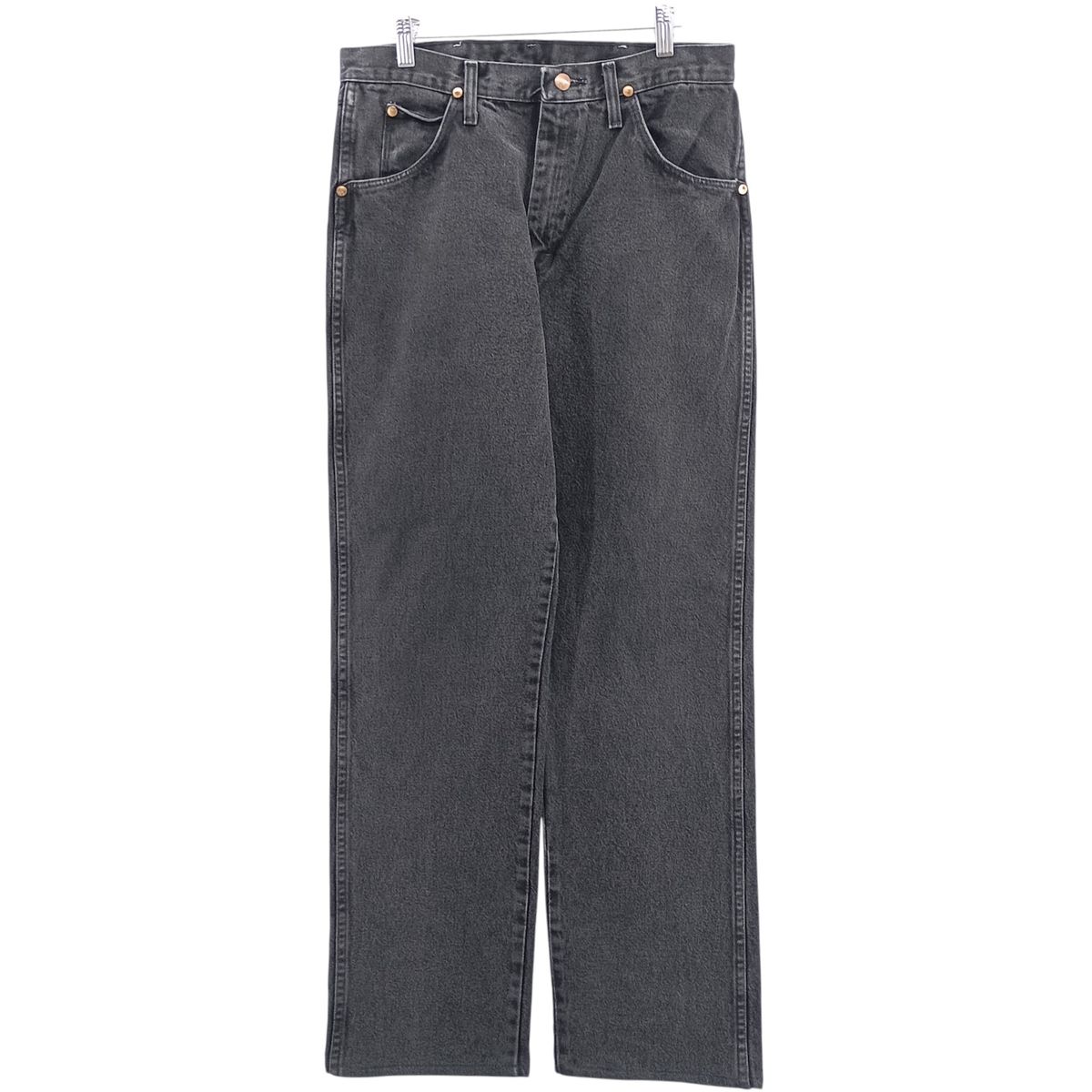 古着 80~90年代 ラングラー Wrangler ブラックデニム ストレートデニムパンツ メンズw32相当 ヴィンテージ|eaa419395