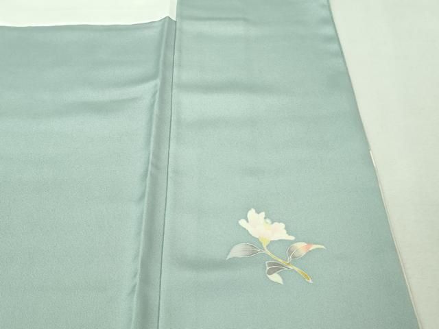 平和屋本店■極上　京加賀友禅　百貫石峰　訪問着　枝花文　秘色色地　暈し染め　逸品　DZAA8240kh5 平和屋本店□極上 京加賀友禅 百貫石峰 訪問着 枝花文 秘色色地 暈し