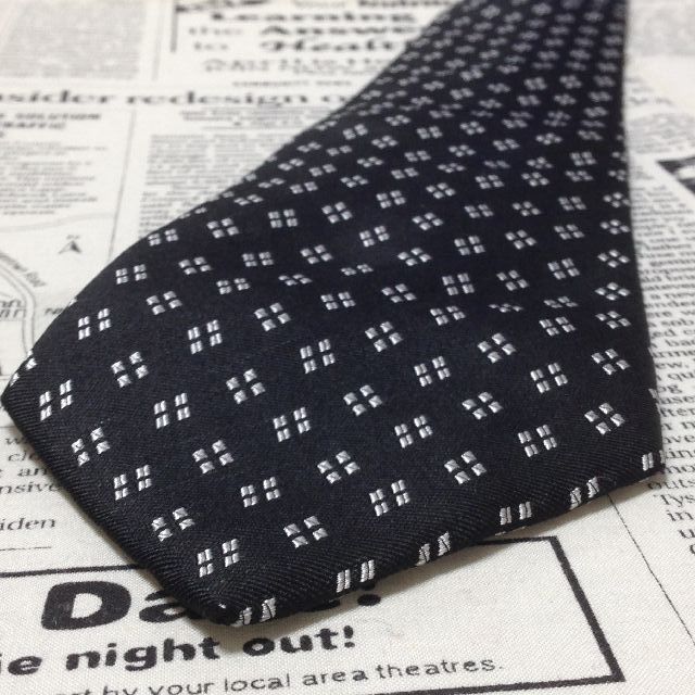 ラルフローレン RALPH LAUREN クリーニング済 微光沢 ネクタイ シルク パターン柄 ミックス H-006841 ゆうパケット