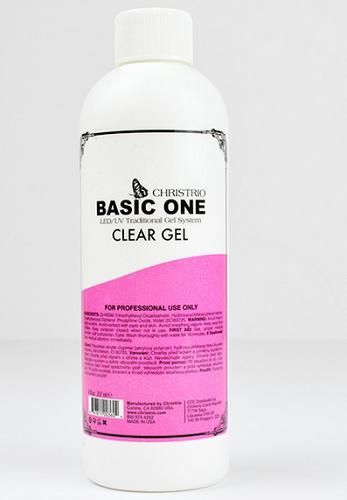 ジェルネイル クリストリオ ベーシックワン クリアジェル 8 oz 236 59 ml き LED＆UV対応 NEWボトル 特大サイズ CHRISTRIO BASIC ONE クリア ハードジェル ネイリスト セルフネイル ネイル ネイルサロン ネイルスクール
