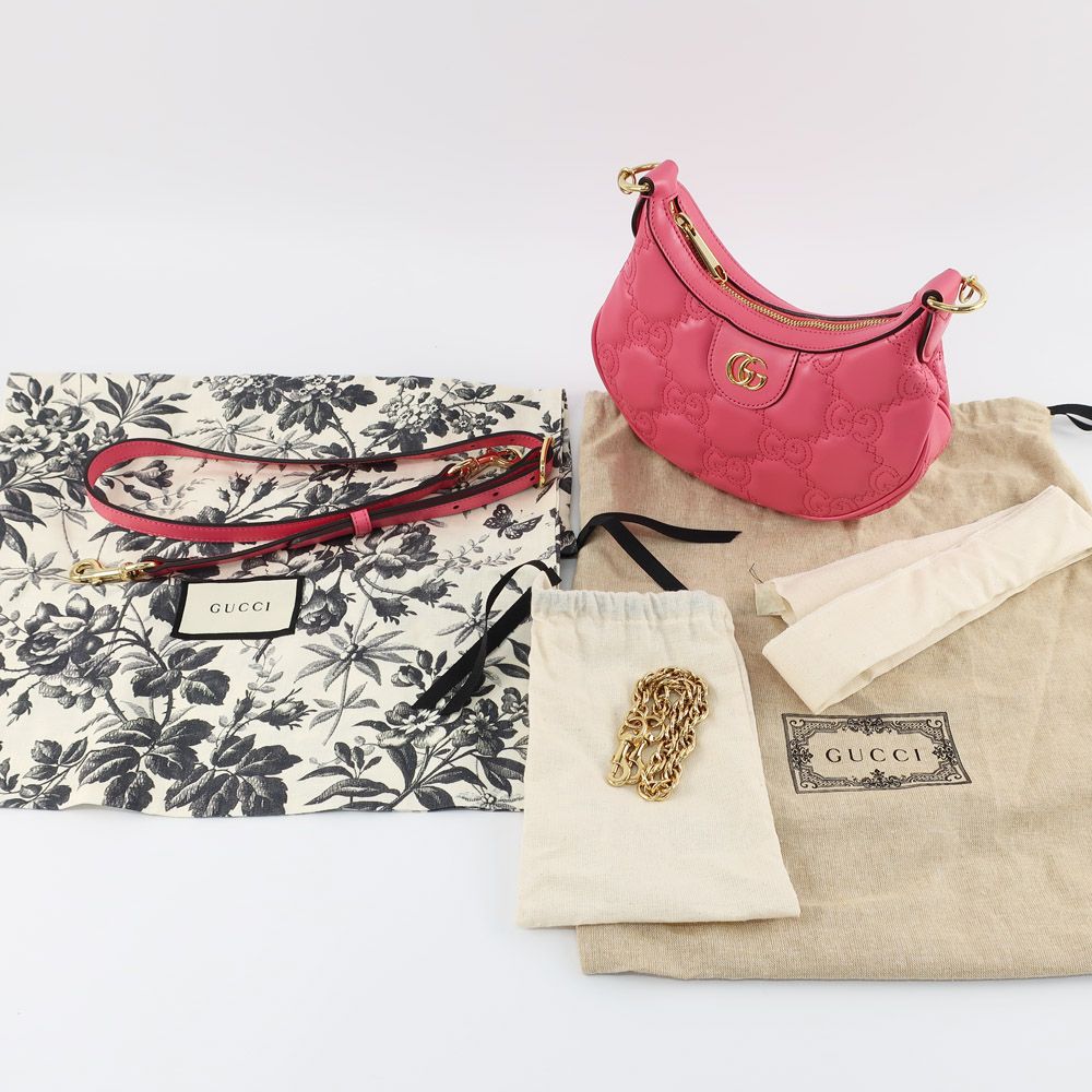 天白】【GUCCI】グッチ GGマトラッセ ミニショルダーバッグ 2WAY 