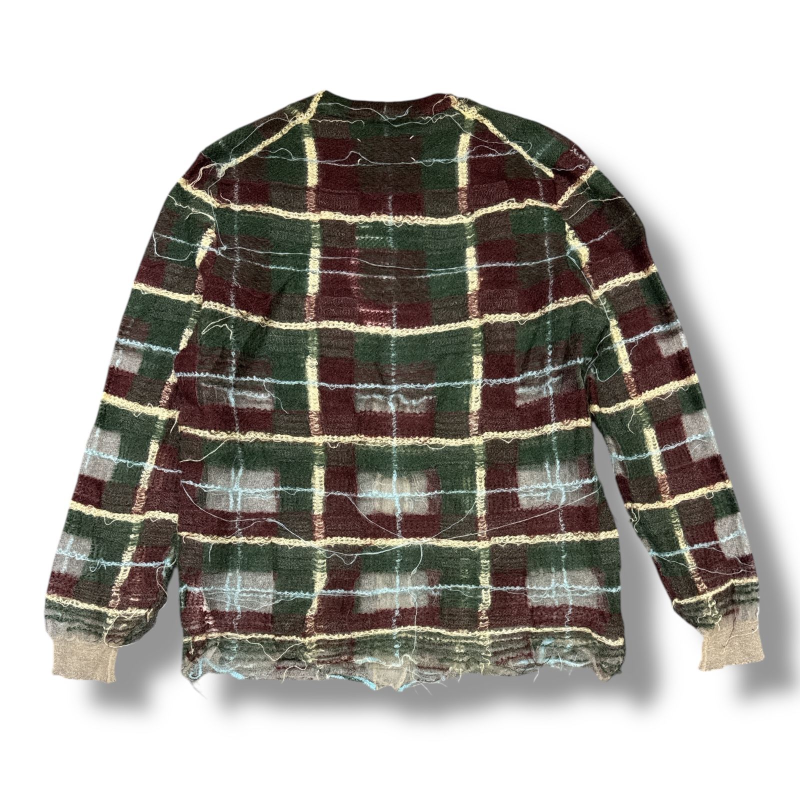 国内正規 Maison Margiela 23AW Distressed Knit Cardigan モヘヤ
