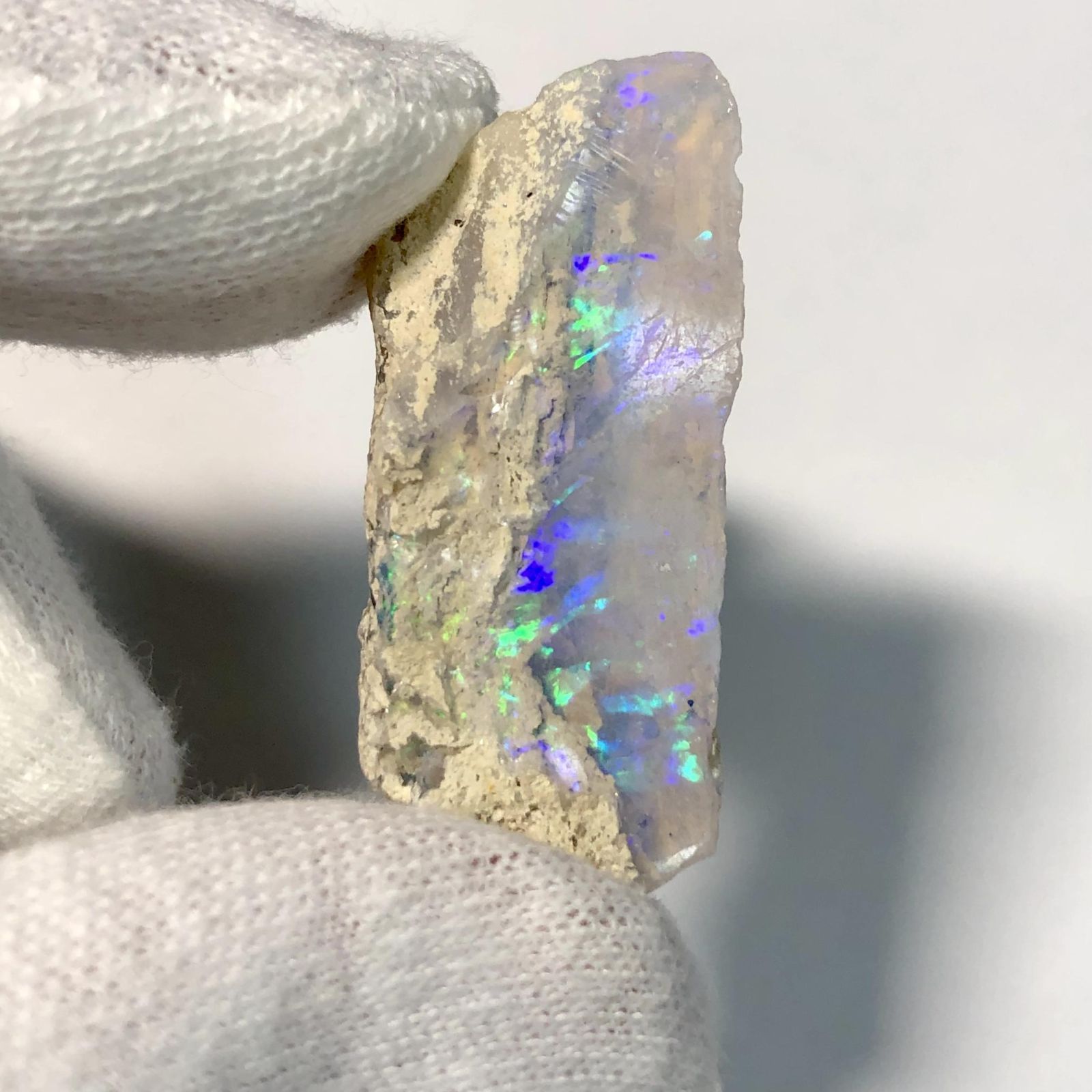 美遊色57ctオレンジ×グリーンオパール原石/鉱物標本 オレンジオパール