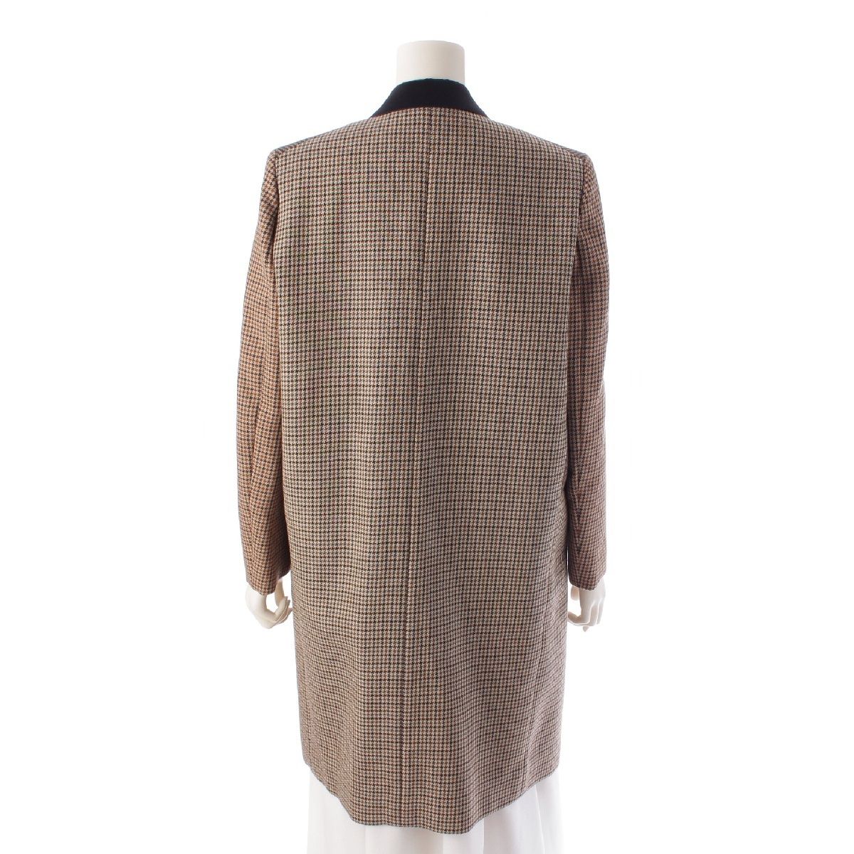 セリーヌ フィービー期 ウール チェック クロンビー コート 2 8F86  