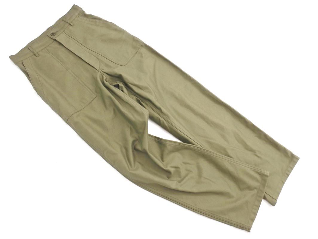HYKE ハイク 13235 ボタンフライ ベイカー パンツ size2|カーキ ◎レディース